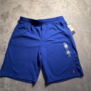 Polo by Ralph Lauren Royal Blue Athletic Mesh Shorts with Red Pony